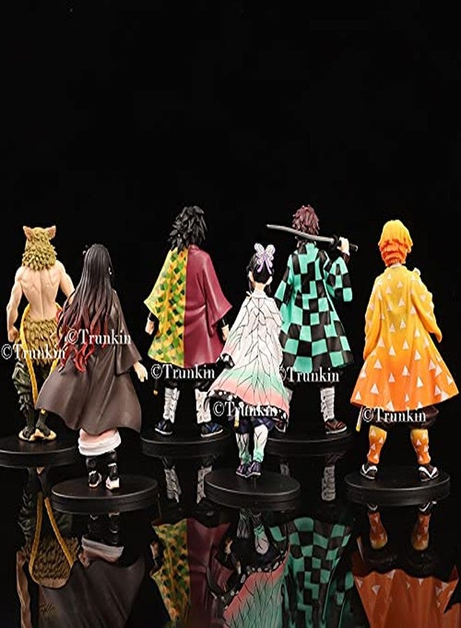 Trunkin Demon Slayer Anime Set B 14cm Action Figures Kamado Tanjirou Nezuko Zenitsu Agatsuma Inosuke Hashibira Giyu Tomioka Shinobu Kocho Kimetsu No Yaiba Figurines, - Image 2